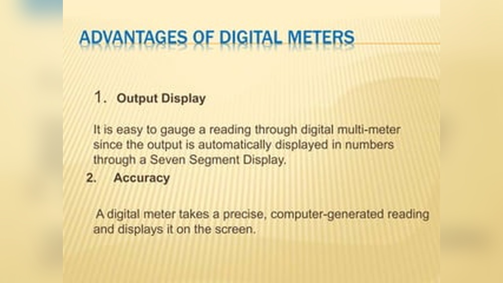 What are the Advantages of Digital Multimeter